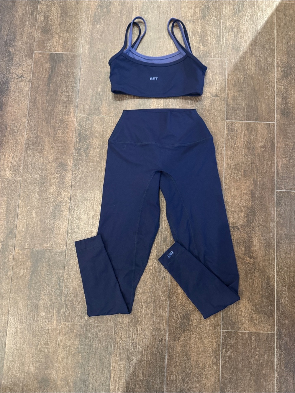 SET Active blue sports bra and legging